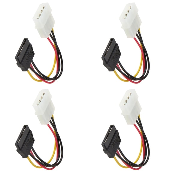 15Pin Male to 4Pin Floppy Power Converter Adapter Cable Power 15P to 4P Converter Drive Power Supply Cable