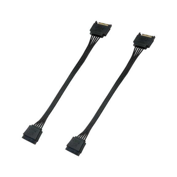 15Pin Power Extension 1 Female Port For Simultaneous Hard Drive Disk Installation And Stable Power Supply