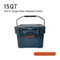 thumbnail image 1 of 15QT Rotomolded Cooler with Food-Grade Liner & Dual-Purpose Hot & Cold for Winter Camping/Family Camping Trip (Olive Green/Navy Blue), 1 of 6