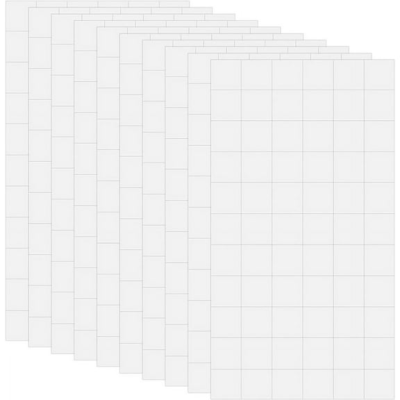 15Sheets 990pcs 0.47 inch Dual Adhesive 3D Pop Foam Dots Squares Adhesive Foam Square Mounts