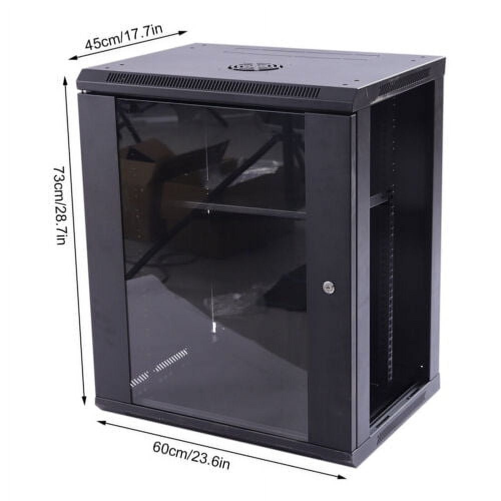15U Wall Mount Server Rack Locking Network Data Enclosure