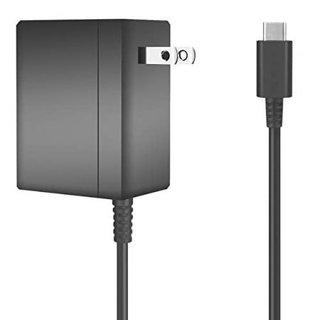 15V 2.6A AC Adapter Replacement for Nin-tendo Switch Game Console Switch Lite, Switch Dock Switch Pro Controller, Wall Charger with 5ft Type C Cable (Support TV Mode / Dock Station)