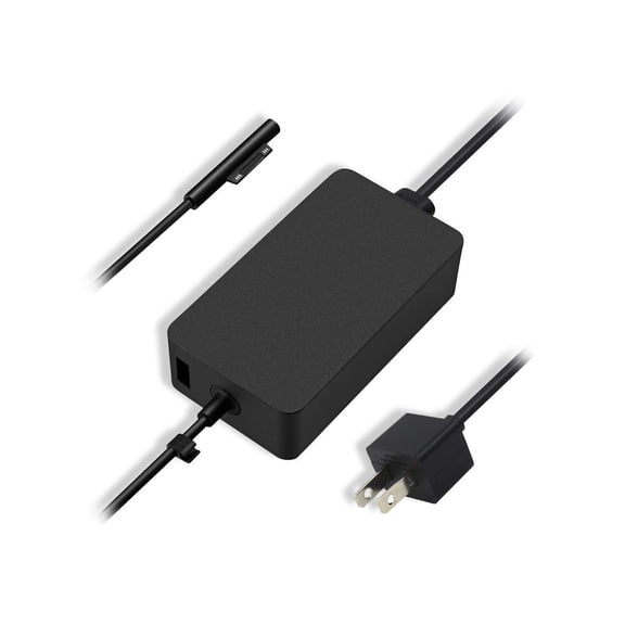 15V 4A Surface 65W Charger for Surface Book Power Supply Laptop 2 Surface Pro 6 5 4 3 Go Surface Book 2 Microsoft 1706 Surface 65W Power Ac Adapter Cord with 5V USB Port and US Extension Cord