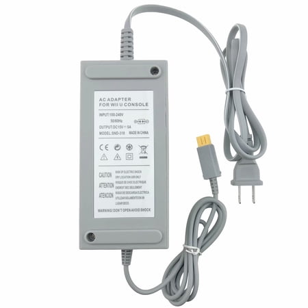 15V 5A Charger Compatible with Wii U Game Console (Not compatible with Nintendo Wii)