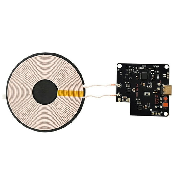 15W 12V 22MM Long Distance Wireless Mobile Phone Fast Charger Module Transmitter Wireless Charging Module Large Coil,1 x Wireless mobile phone charger module,Black