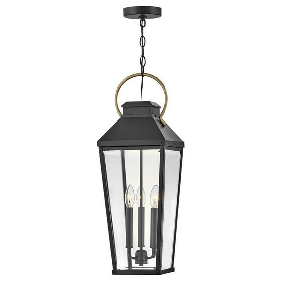 15W 3 Led Outdoor Large Hanging Lantern-26 inches Tall and 9 inches Wide Bailey Street Home 81-Bel-4947915
