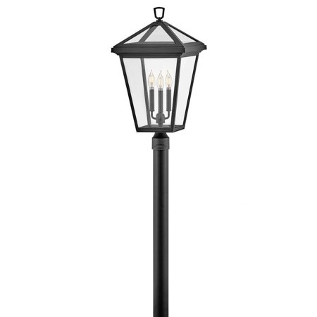 15W 3 Led Outdoor Large Post Lantern in Traditional Style-26 inches Tall and 14 inches Wide-Museum Black Finish Bailey Street Home 81-Bel-4947925