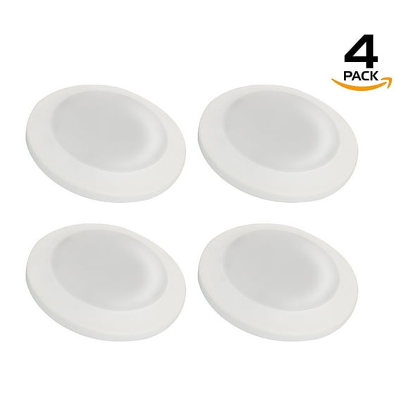 15W 6" Dimmable Disk LED Surface Mount Disc Downlight Kit Accessories Included - 950-1000 Lumens 120V (4 Pack, 4100k Cool White)