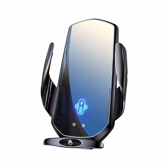 15W Auto-Clamping Wireless Car Charger Mount, Smart Infrared Sensor Air Vent Phone Holder, 360 Adjustable Fast Charging Dock for All Qi-Enabled Smartphones