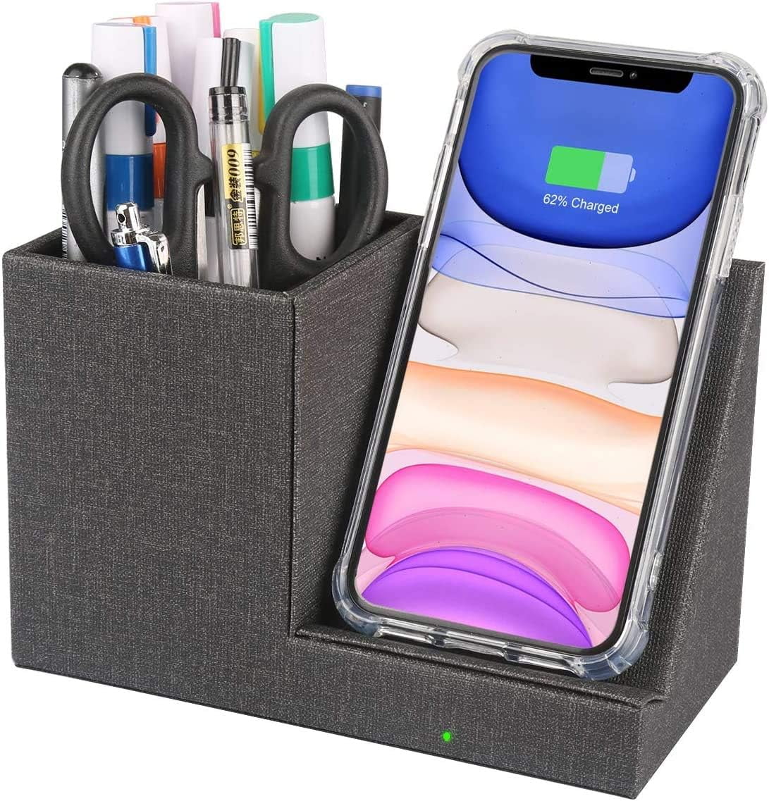 Picture of 15W Black Wireless Charger,Fast Wireless Charger Desk Stand,Qi ...