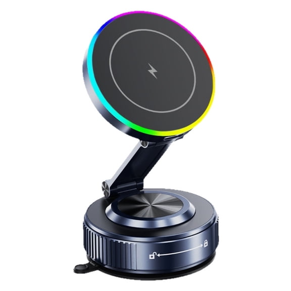 15W Car Charging Mount Bracket With Strong Suction And Magnetic Lock