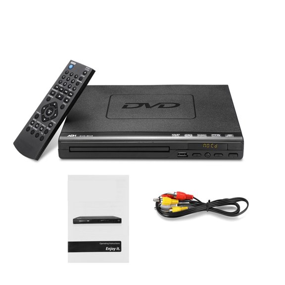 15W DVD Player With Remote Controller USB3.0 USB2.0 Input Home Multimedia Player Digital Display CD DVD Player for TV ,Media Combo