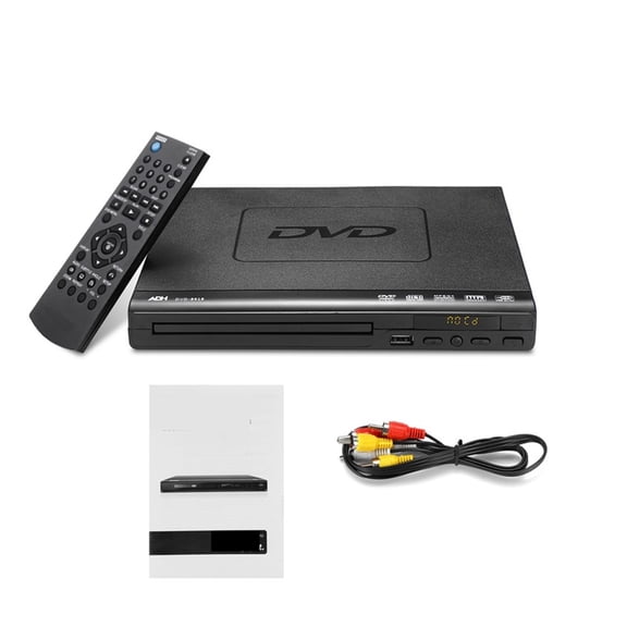 15W DVD Player With Remote Controller USB3.0 USB2.0 Input Home Multimedia Player Digital Display CD DVD Player for TV ,Media Combo
