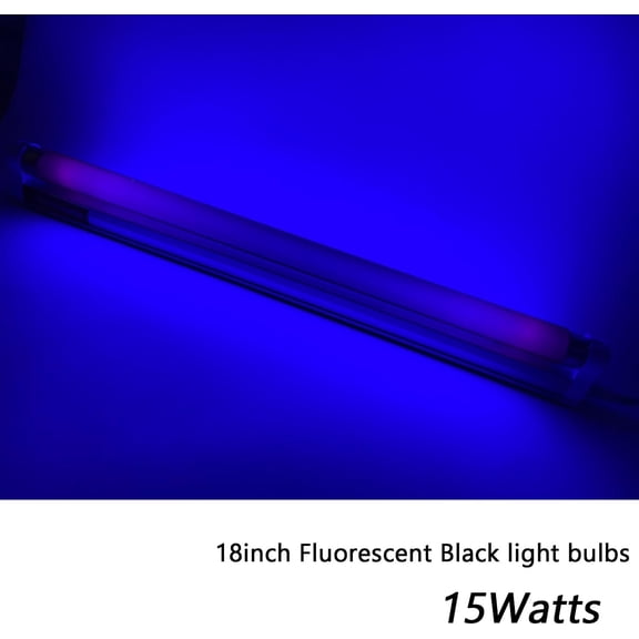 15W F15T8/BLB Black Light Bulb, 18 inch T8 Linear Fluorescent Blue Tube, G13 2-Pin Base