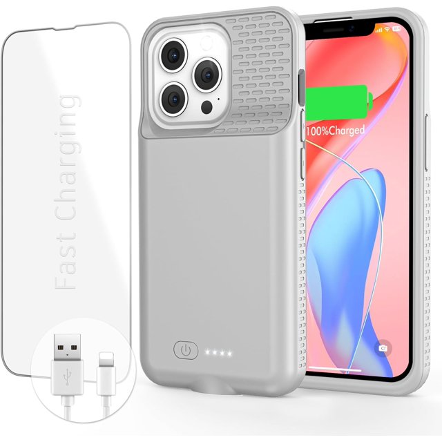 15W Fast Charging Battery Case for iPhone 14/13/12 Pro Max &14 Plus