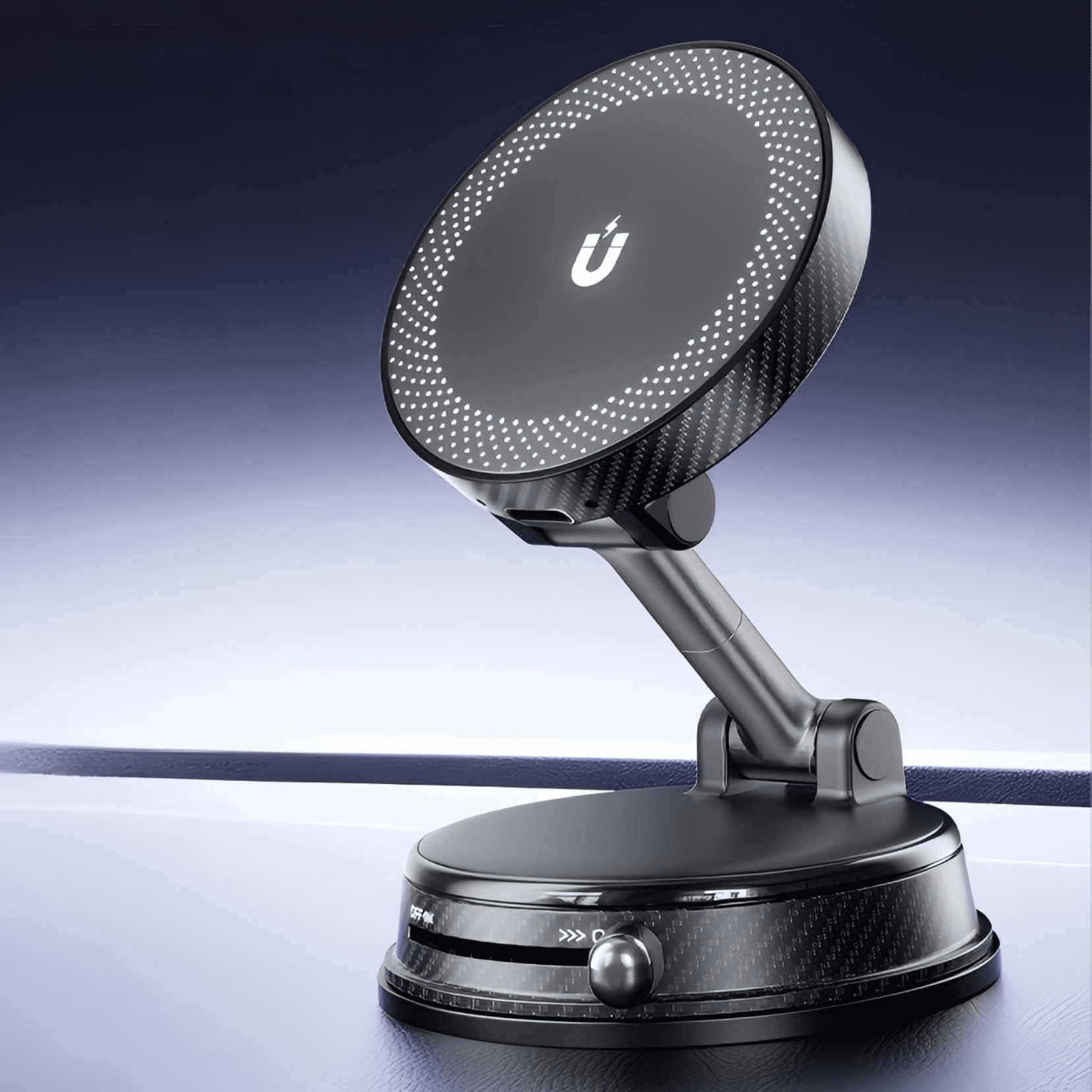 15W Fast Charging Strong Magnetic Car Mount - 120LBS Suction & 3000gf Magnet Phone Holder Charger for iPhone 12-17 Magsafe Charging
