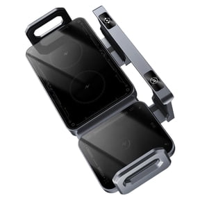 15W Fast Cooling Car Charging Mount Adjustable Phone Holder Auto Open/Close Stable Grip Rotating
