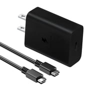 15W Fast Home Charger Compatible With Samsung Galaxy A16/A26/A36/A56 5G - Type-C Cube 6ft USB-C Cable Wall Power Adapter Travel AC Plug