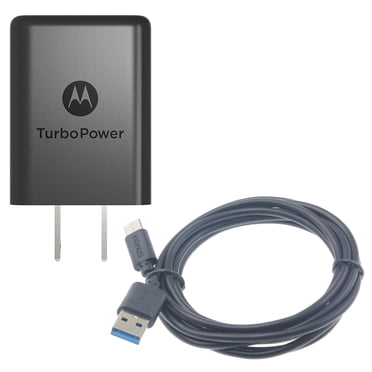 Fast Wall Charger + 6FT USB-C Cable For Motorola Razr, Samsung Galaxy – Black