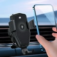 thumbnail image 1 of 15W Fast Wireless Car Charger with Type-C Interface, Automatic Clamping Air Vent Phone Mount Holder, 360° Adjustable Rotation Car Navigation Charger for iPhone Samsung Android, 1 of 9