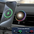 15W Fast Wireless Charger Car Mount Portable Phone Holder