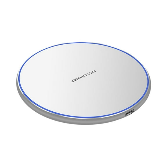 15W Fast Wireless Charger - Round Wireless Charging Dock, Desktop Stand with Low-Temperature Cooling, Smart Detection for Phones, Home Office Use