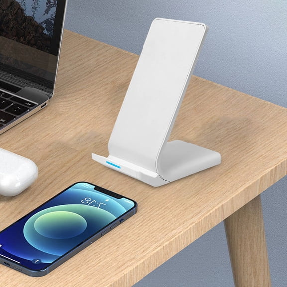 15W Fast Wireless Charger Stand Foldable Wireless Charging Station Compatible with All Smartphones Smart Protection Ideal for Gaming and Streaming