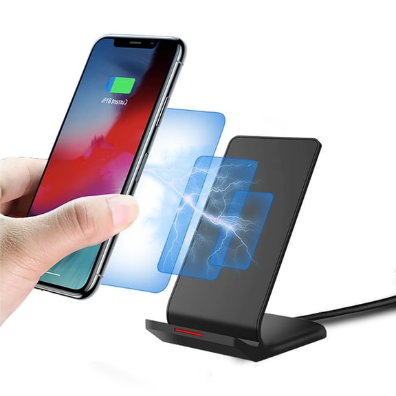 15W Fast Wireless Charger Stand Foldable Wireless Charging Station Compatible with All Smartphones Smart Protection Ideal for Gaming and Streaming