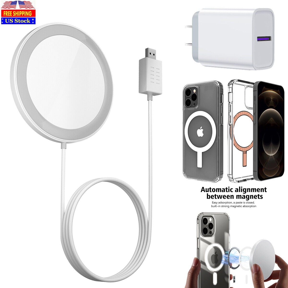 15W Magsafe Wireless Charging Charger Case For iPhone 12 13 14