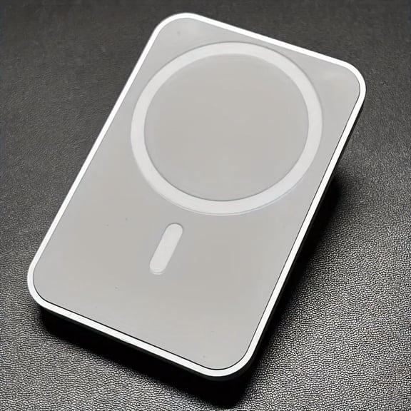 15W Magnetic Wireless Car Charger with USB Port, Fast Charging & Dual-Screen Compatibility, Sleek White Compact Charging Pad for iPhone & Android, Ideal Halloween and Christmas Gifts