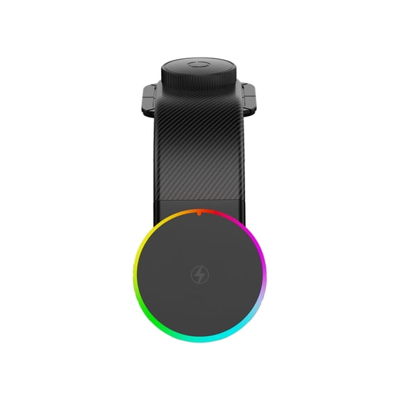15W Magnetic Wireless Car Mount Charger with RGB Flowing Lights, 108LBS Strong Vacuum Suction Phone Holder, Bendable Memory Alloy Arm For iPhone 17/16/15/14/13/12