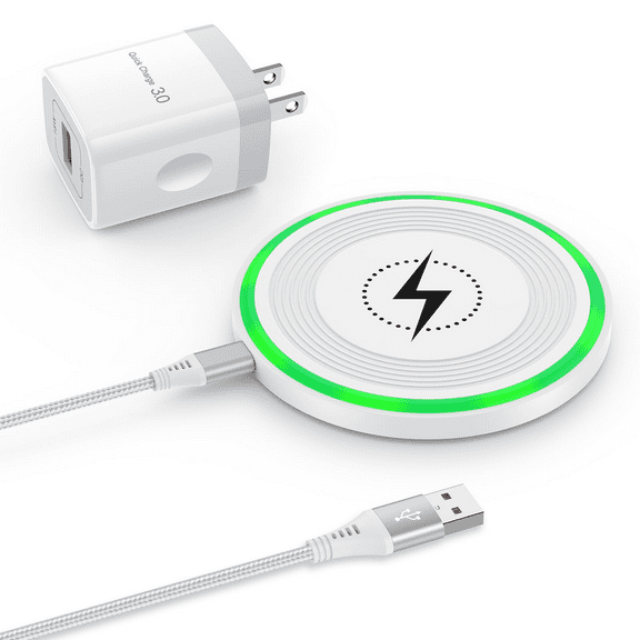 15W Motorola Wireless Charger Fast for Motorola Razr 2025/Razr+ 2025/Razr 50 Ultra,Edge 2025,Edge 50 Ultra,Moto G Power 2025,Moto G Stylus 5G 2025,Edge 50,Wireless Charging Pad +QC3.0 Charger Adapter