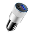 15W USB + PD Car Charger Metal Aluminum Alloy Car Charger 3.1a Mobile Phone Car Charger Tooth