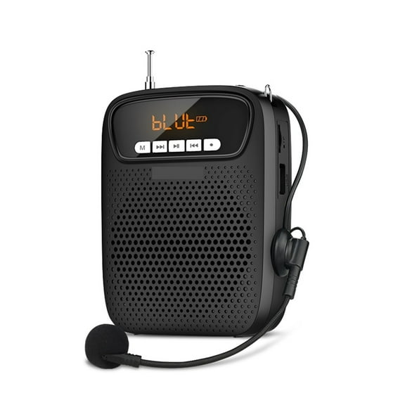 15W Voice Amplifier S278 With Microphone Audio Recording FM Radio AUX Portable Speaker For Teachers Instructor ,Powerful&Original Sound