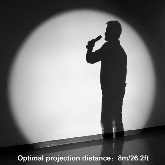 15W White LED Pin Spot Light, Manual Focus, Adjustable 4 Apertures, for Light Up Mirro Ball, DJ Disco Party Wedding Stage Effect Lighting