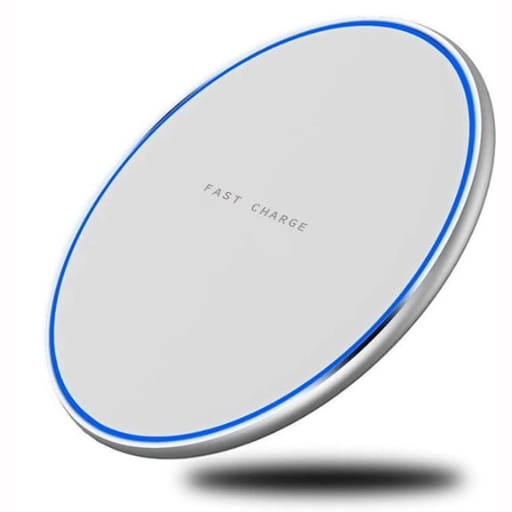 15W Wireless Charger Compatible With Google Pixel 7a/8a/9a/10a - Fast Charging Pad Slim Quick Charge White