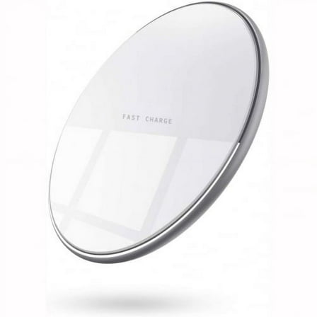 15W Wireless Charger for Galaxy Note 20/Ultra/10/Plus - Fast Charging Pad Slim Quick Charge White P2D Compatible With Samsung Galaxy Note 20/Ultra/10/Plus