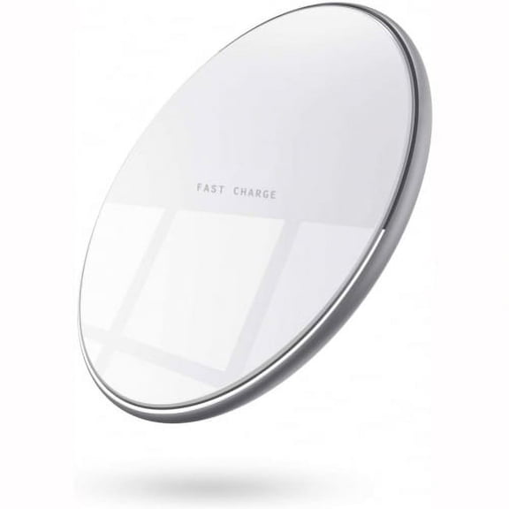 15W Wireless Charger for iPhone 12/Pro/Max/Mini/11/Pro/Max - Fast Charging Pad Slim Quick Charge White L2J