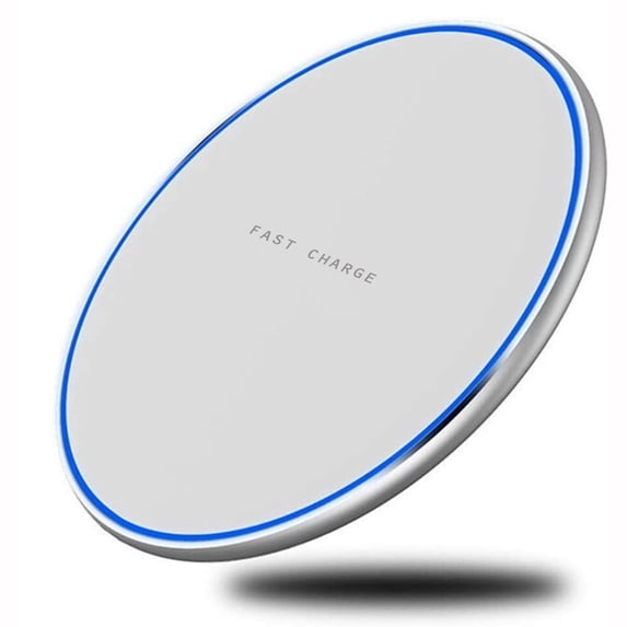 15W Wireless Charger for iPhone 15/Pro/Max/Plus - Fast Charging Pad Slim Quick Charge White for iPhone 15/Pro/Max/Plus