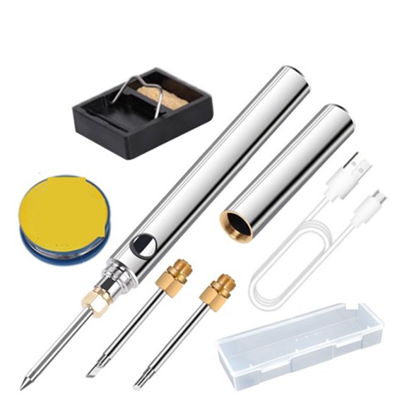 15W Wireless Charging Electric Soldering Iron Pen Set USB Cordless Lithium Battery Solder Iron Portable Repair Welding Tools