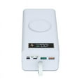 thumbnail image 1 of 15W Wireless Fast Charge 21x18650 Powerbank Case PD QC for Phones Charging Push-Pull DIY Mobile Power Bank Shell White, 1 of 10