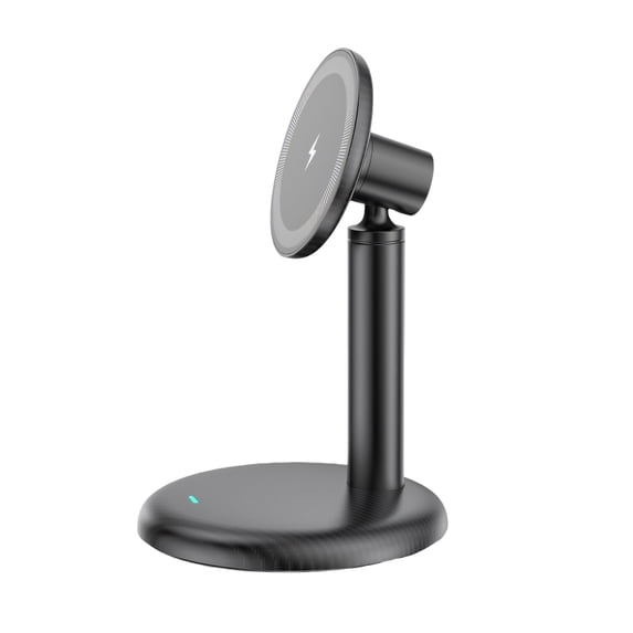 15W Wireless Fast Charging Stand for Phone 17 16 15 Plastic Desktop Phone Stand 360 Degree Rotating Charging Holder