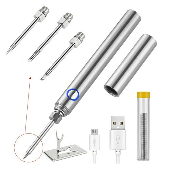 15W Wireless Soldering Iron USB Rechargeable ,Mini Handheld Soldering Iron, Kit Microelectronics Repair Welding Tools With Cover ,Accurate Temperature Control