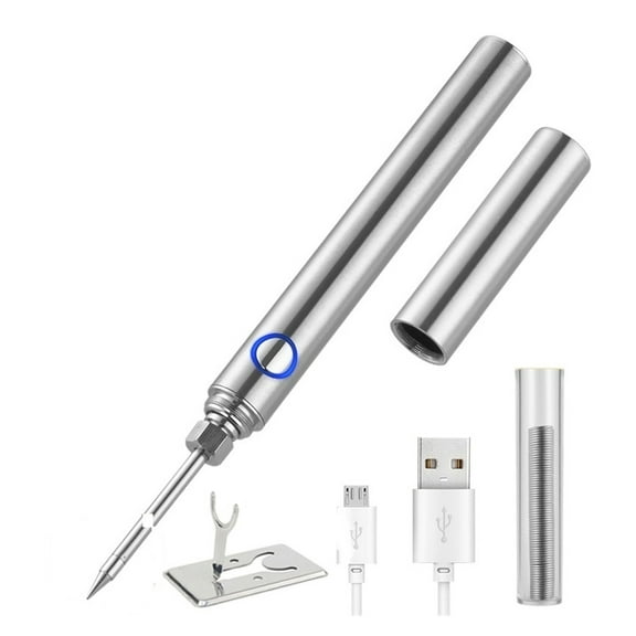 15W Wireless Soldering Iron,USB Rechargeable Mini Handheld Soldering Iron Kit,Microelectronics Repair Welding Tools With Cover ,Accurate Temperature Control