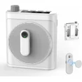 thumbnail image 1 of 15W Wireless Voice Amplifier with 2 Magnetic Lavalier Mics & Noise Reduction - Bluetooth 5.3 PA System for Teachers, Tour Guide, Yoga - 15H Rechargeable Battery, Waist-Mount Design (White) Black, 1 of 7