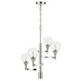 thumbnail image 1 of 15W X 4 Milbank Metal Chandelier With A 3K Gu10 Led 6W Down Light (Bulb Included) Clear Round Glass Shades, 1 of 5