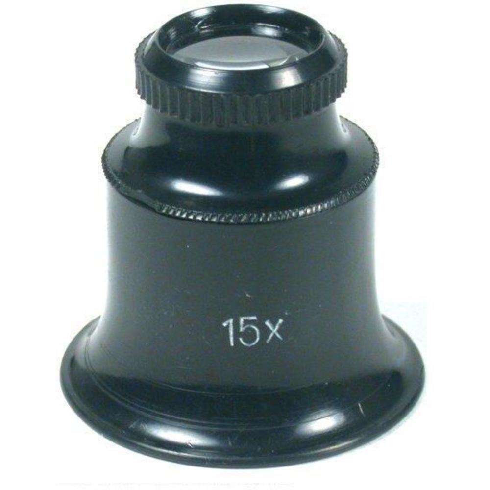 FindingKing 5X 10X 15X Plastic Eye Loupe & Folding Magnifier - Triple Lens Pocket Magnifier For Jewelry & Inspection