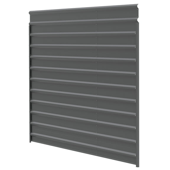 Arrow 9 x 15 x 62 ft Charcoal Single Wall Kit For Steel Carport