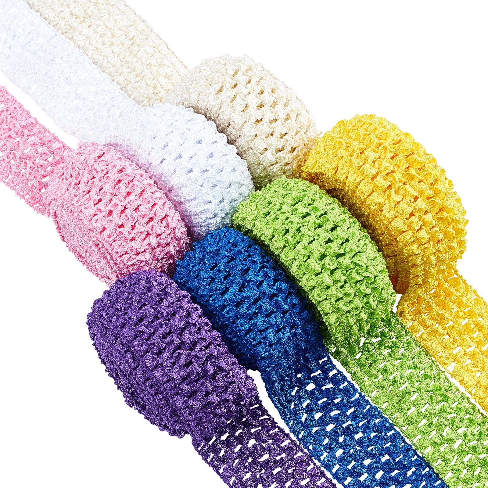 Width Elastic Band Color Crocheted Stretch Rope Accessories - Temu