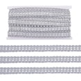 thumbnail image 1 of 15Yards 20mm Polyester Ribbon Braid Trim Silver Edge Woven Gimp Braid Wave Trimming Ricrac Ribbon Decoration Border, 1 of 9